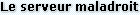 Le serveur maladroit